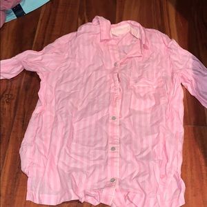 victoria long sleeve pajama shirt
